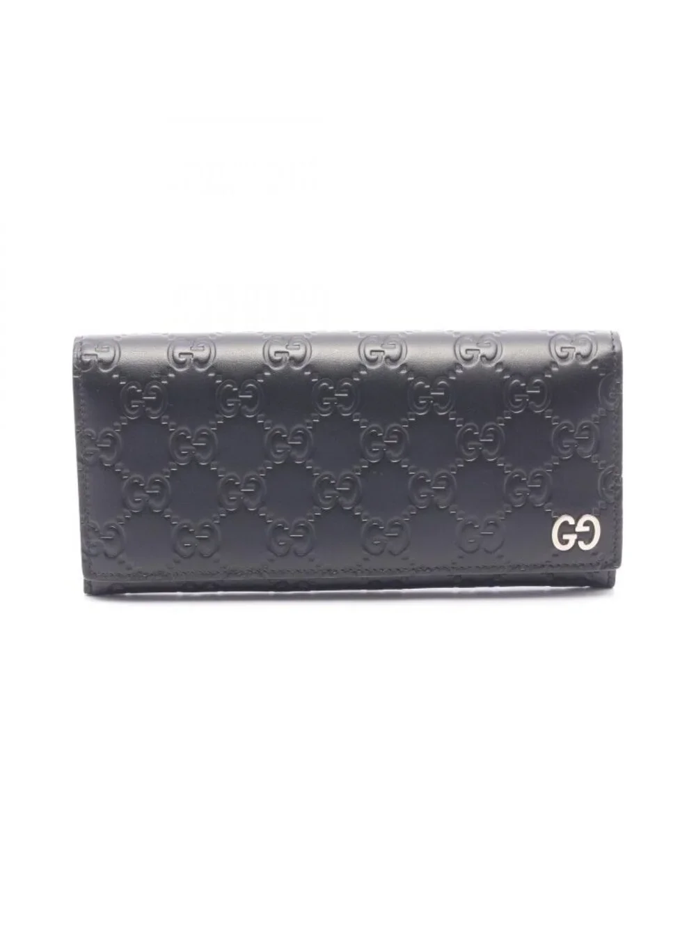 Gucci Bifold Wallet Dorian Guccissima Black Leather